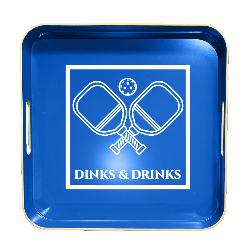 Dinks and Drinks Entertainment Tray - Blue