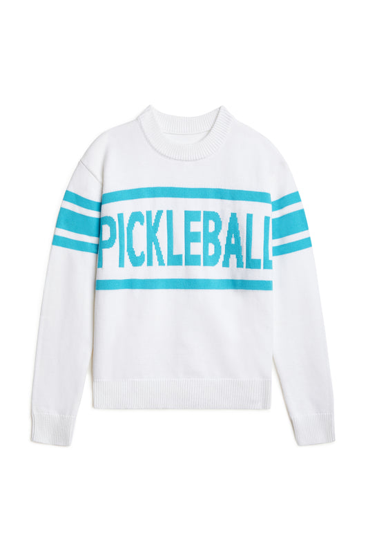 Pickleball Essential Crewneck Sweater, Blue