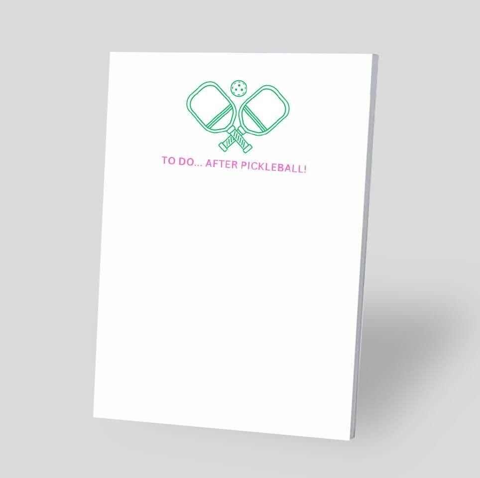 "To Do...After Pickleball!" Notepad - Green