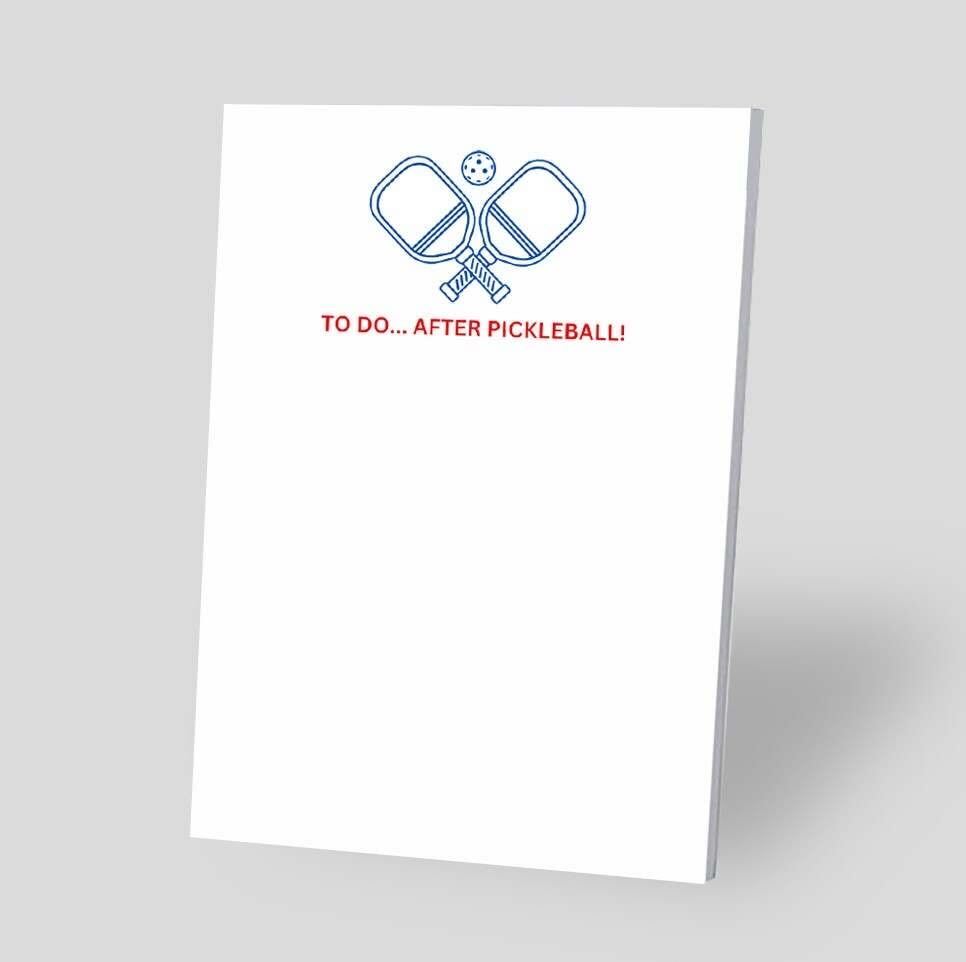 "To Do...After Pickleball!" Notepad - Blue
