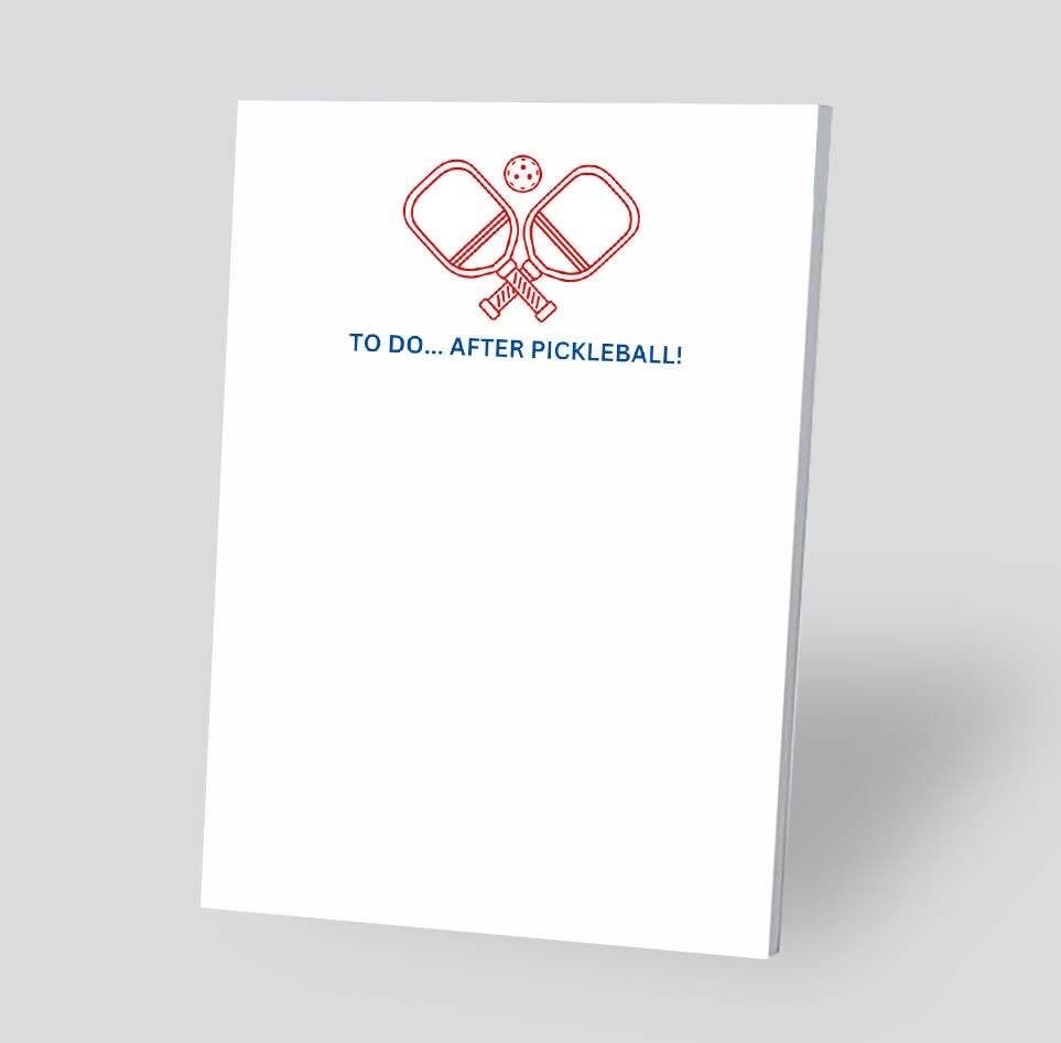 "To Do...After Pickleball!" Notepad - Red