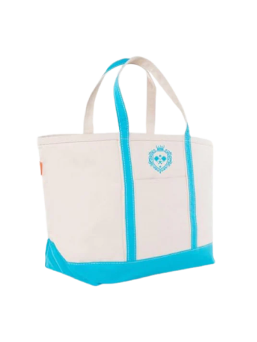 Cape Cod Large Canvas Tote - Blue