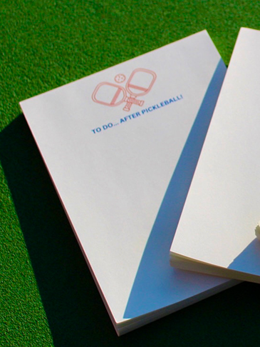 "To Do...After Pickleball!" Notepad - Red