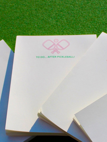 "To Do...After Pickleball!" Notepad - Pink