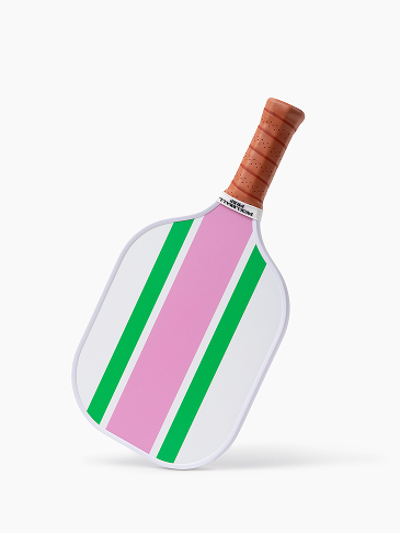 Ribbon Striped Pickleball Paddle - Pink/Green