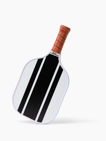 Ribbon Striped Pickleball Paddle - Black/White
