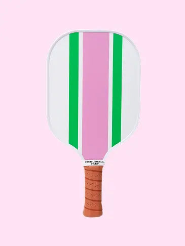 Ribbon Striped Pickleball Paddle - Pink/Green