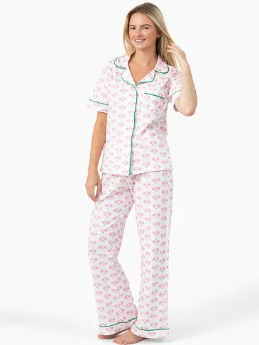 Pickleball Prep Long Pajama Set - Pink