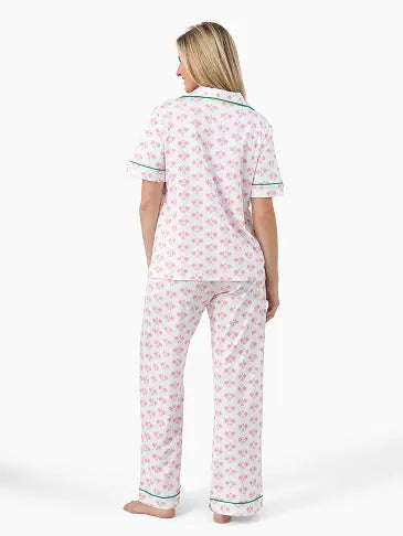 Pickleball Prep Long Pajama Set - Pink