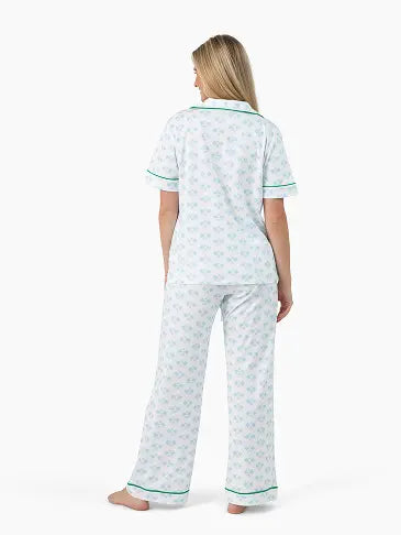 Pickleball Prep Long Pajama Set - Blue